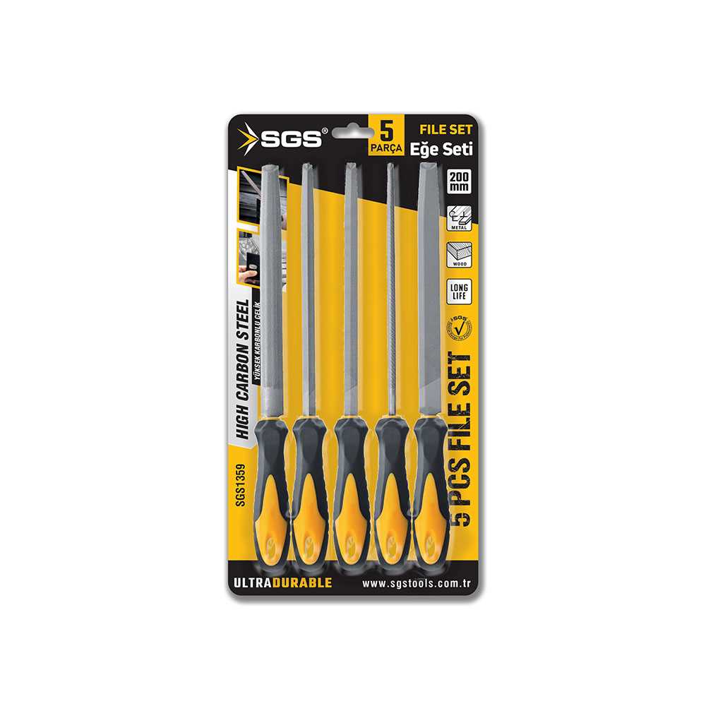 5 PARÇA EĞE SETİ 8''-200 MM